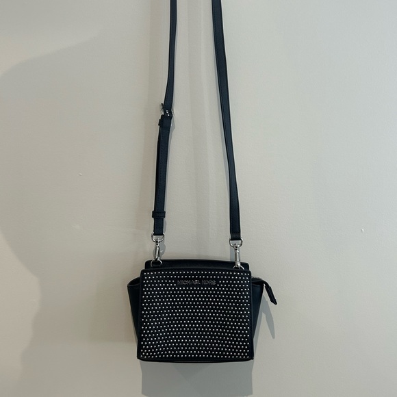 Michael Kors Black Crossbody Bag with Silver Studs - Picture 2 of 15